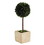 47th & Main DMR099 Topiary Square Boxwood - Large