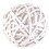 47th & Main DMR138 White Rattan Ball - Medium