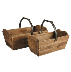 47th & Main DMR154 Wood Baskets - Set of 2