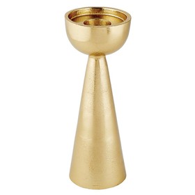 47th & Main Gold Pillar Candle Holders