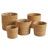 47th & Main DMR307 Seagrass Round Planters - Set of 5