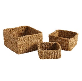 47th & Main DMR312 Seagrass Square Storage - Set of 3