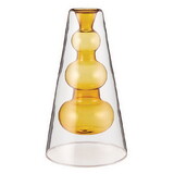 47th & Main DMR458 Yellow Glass Candleholder