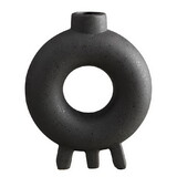 47th & Main DMR491 Grey Hallow Donut Vase - Small