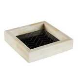 47th & Main DMR610 Black and White Square Tray