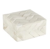 47th & Main DMR636 Cream Textured Bone Keepsake Box - Small