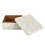 47th & Main DMR638 Cream Textured Bone Keepsake Box - Large