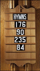 Robert Smith Wall Mount Hymn Board