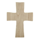 Faithworks F1540 Paulownia Wood Standing Cross - Large - Natural Finish