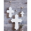 Faithworks F1543 Paulownia Wood Standing Cross - Medium - Grey Finish