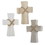 Faithworks F1550 Pack Smart - Small Paulownia Standing Crosses - 12 pcs