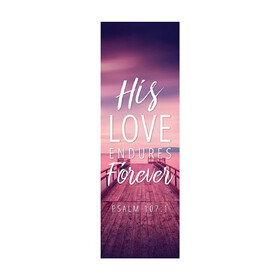 Celebration Banners F1759 Foundation Series Banner - His Love Endures Forever