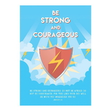 Christian Brands F1805 Large Poster - Be Strong And Courageous