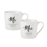 Faithworks F1818 Cafe Mugs Mr & Mrs Set