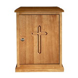 Robert Smith F1905 Plain Cross Wood Tabernacle - Medium Oak