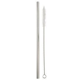 Christian Brands F2939 Stainless Steel Straw - Silver