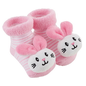 Stephan Baby F3022 Rattle Socks - Bunnie, 3-12 Months
