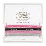 Christian Brands Christian Brands Silicone Bracelet - - 4pk