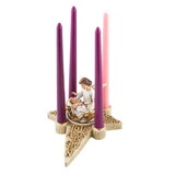Avalon Gallery F3469 Two Piece Nativity Angel Advent Candle Holder