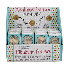 Christian Brands F3636 Mealtime Prayer Cube Display - 24 pcs