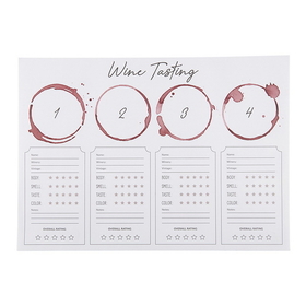Christian Brands F3820 Wine Tasting Placemat