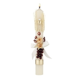 Will & Baumer F4127 Grapes & Wheat w/ Flowers First Communion Candle