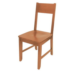 Robert Smith F4586 Engraved Cross Side Chair - Medium Oak