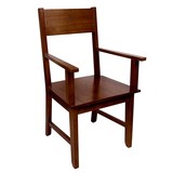 Robert Smith F4589 Engraved Cross Collection Celebrant Chair - Walnut