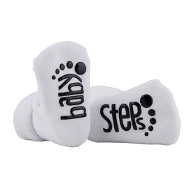 Stephan Baby F4781 Socks - Baby Steps - White, 3-12 months