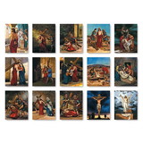 Christian Brands F4910 Stations of the Cross Banners - Set of 15