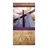 Celebration Banners F4924 3' x 5' Easter Series Banner - No Greater Love