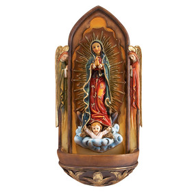 Christian Brands F4968 Our Lady of Guadalupe Holy Water Font