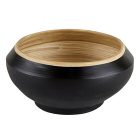 47th & Main Black Bamboo Bowl