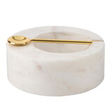 47th & Main FMR169 White Marble Pinch Pot with Spoon