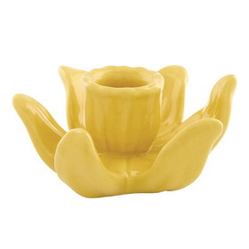 47th & Main FMR255 Yellow Blossom Taper Candleholder