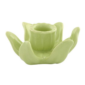 47th & Main FMR256 Green Blossom Taper Candleholder