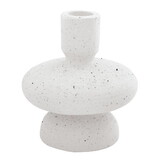 47th & Main FMR263 White Ceramic Taper Candleholder