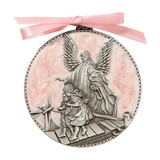 Sacred Traditions G1028 Pink Guardian Angel Crib Medal