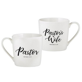 Faithworks G1312 Caf&eacute; Mug Set - Pastor and Pastor's Wife