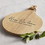 Faithworks G2041 Cardboard Wood Paddle Cheese Board Set - Bless this Home