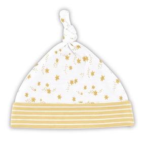 Stephan Baby G2169 Knit Hat - Gold Star Stripe