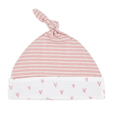 Stephan Baby G2170 Knit Hat - Pink Heart Stripe