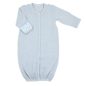 Stephan Baby G2174 Gown - Blue Geo Stripe