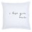 Santa Barbara Design Studio G2241 Face to Face Square Sofa Pillow - I Love You More