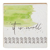 Christian Brands G2289 It Is Well - Tabletop Plaque - Inspirational - It Is Well