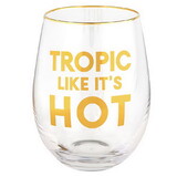 Christian Brands G2536 Wine Glass - Tropic Like It's Hot