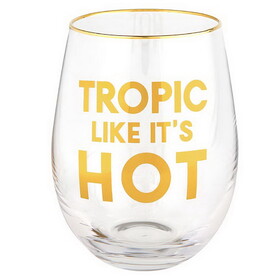Sippin' Pretty G2536 Wine Glass - Tropic Like It's Hot