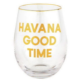 Christian Brands G2537 Wine Glass - Havana Good Time