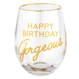 Christian Brands G2538 Wine Glass - Happy Birthday Gorgeous