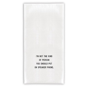 Christian Brands G2648 Face to Face Thirsty Boy Towels - I'm Not The Kind Of Person To Put On Speaker Phone